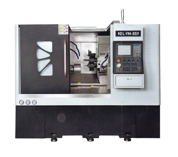 kel-Ym-8SY CNC雙主軸單動力刀塔車銑復(fù)合數(shù)控車床