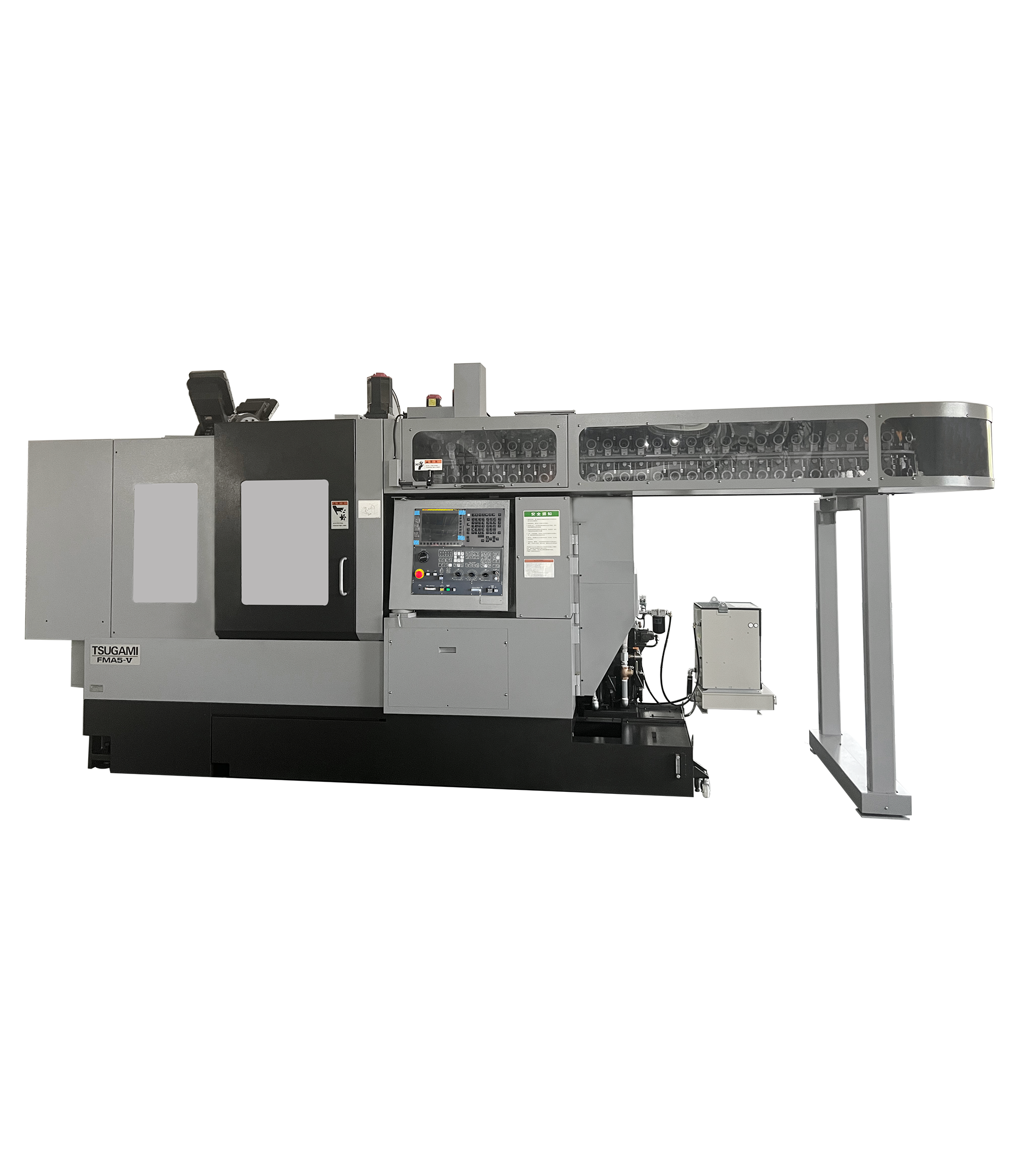 CNC臥式加工中心FMA5-Ⅴ（品牌：日本津上） 機床結(jié)構(gòu)主圖與結(jié)構(gòu)圖